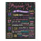 Confetti Birthday chalkboard sign 2nd chalk board