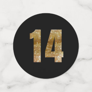 Confetti Black & Gold
