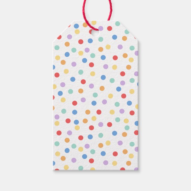 Confetti Brights (Dots) Gift Tags (Front)