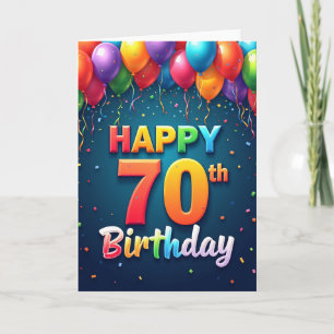 Confetti Burst Birthday Card
