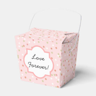 Confetti Cake • Pink Buttercream Frosting Favor Box
