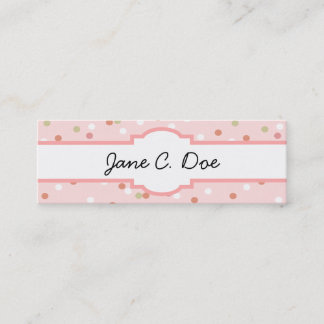 Confetti Cake • Pink Buttercream Frosting Mini Business Card