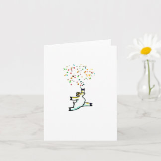 "Confetti", carte de voeux vierge