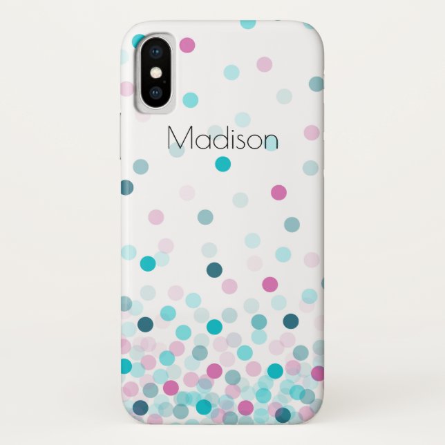 Confetti Case-Mate Barely There iPhone X Case (Back)