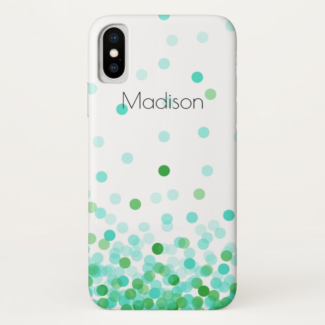 Confetti Case-Mate Barely There iPhone X Case (Back)
