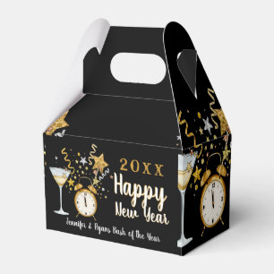 Confetti Champane New Years Eve Favor Box