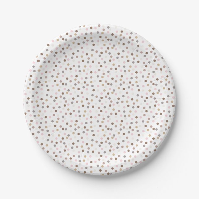 Confetti Chic (Dots) Paper Plate (Front)