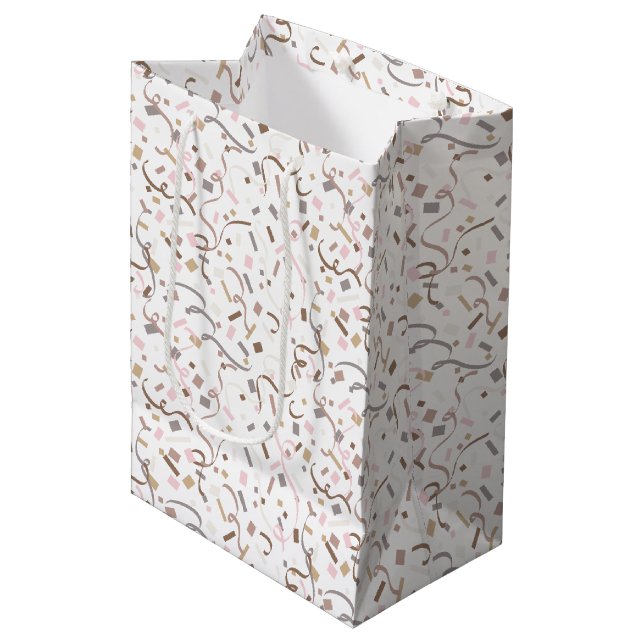 Confetti Chic (Surprise) Medium Gift Bag (Front Angled)