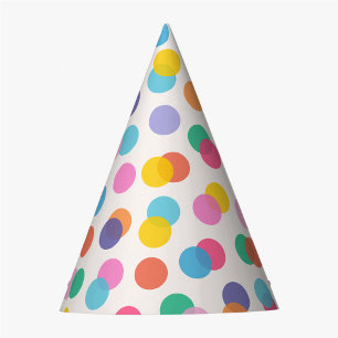 Confetti Colourful Polka Dots Kids Party Hat
