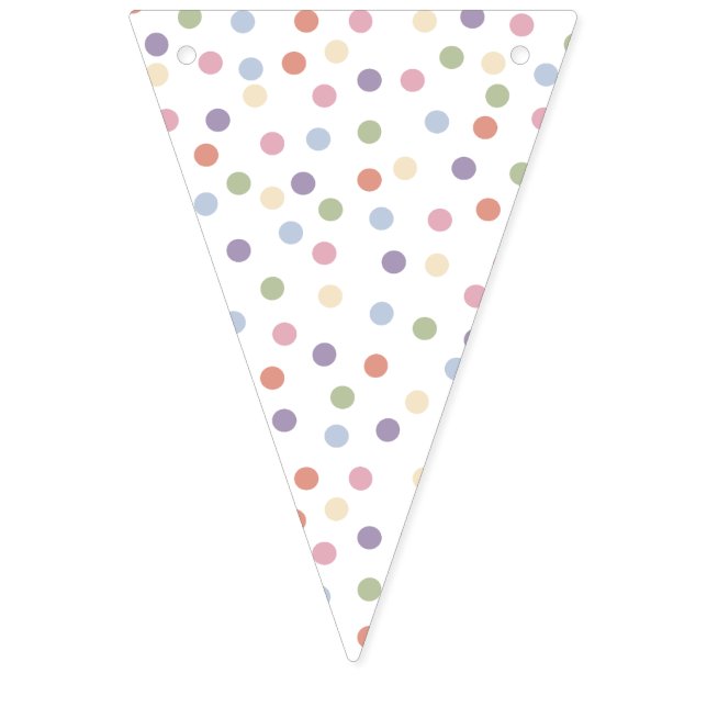 Confetti Contemporary (Dots) Bunting Flags (First Flag)