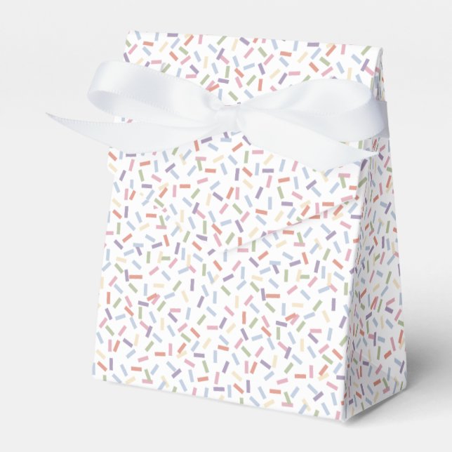 Confetti Contemporary (Sprinkles) Favor Box (Front Side)