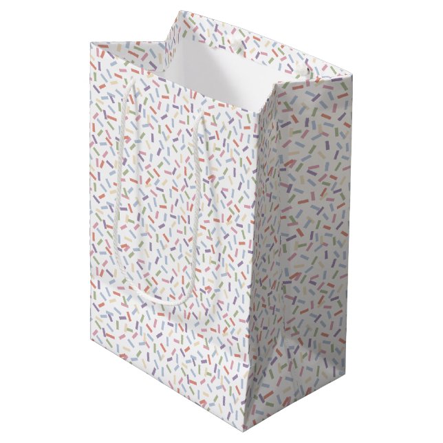 Confetti Contemporary (Sprinkles) Medium Gift Bag (Front Angled)