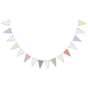  Confetti Contemporary (Surprise-Solids)  Bunting Flags
