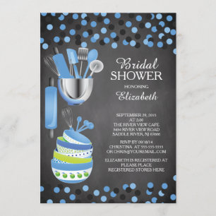Confetti Cuisine moderne Invitations de douche nup