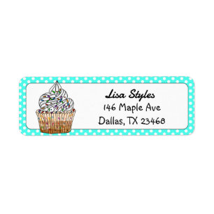 Confetti Cupcake with Sprinkles Polka Dot