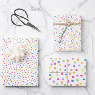 Confetti Dazzle (Dots) Wrapping Paper Sheet