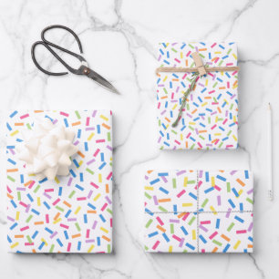 Confetti Dazzle (Sprinkles) Wrapping Paper Sheet