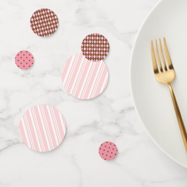 Confetti de concepteur rose pour buffet et restaur (Groupe)