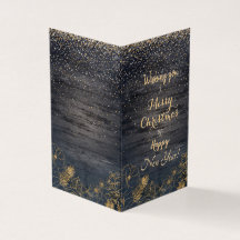 Confetti de Noël mignon et design floral doré