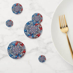 Confetti de table aux couleurs françaises