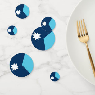 Confetti de table avec drapeau du Minnesota, États