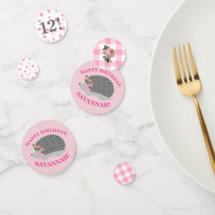 Confetti de table de hérisson personnalisée