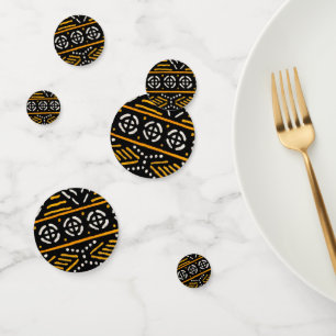 Confetti de table d'impression africaine