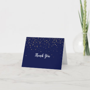 Confetti d'or   Carte de remerciements Mariage de 