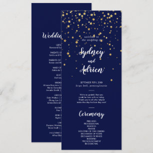 Confetti d'or   Programme de mariage de la Marine