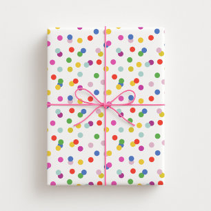 confetti dots wrapping paper
