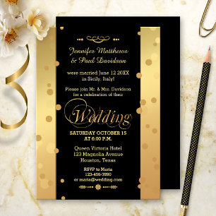 Confetti Elope or Post Wedding Party Invitation