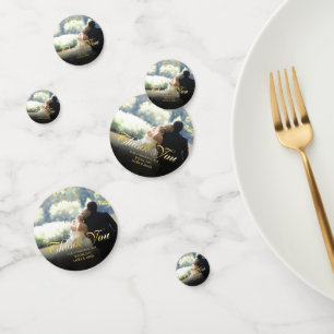 Confetti en or Merci de script