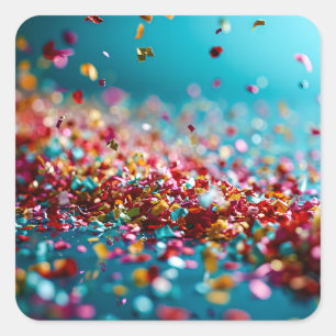 Confetti Explosion Square Sticker