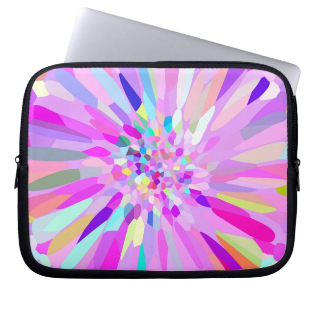 Confetti Flower Pastel Laptop Sleeve (Front)