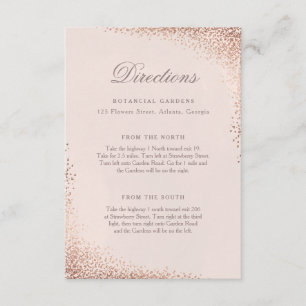 Confetti foil directions card