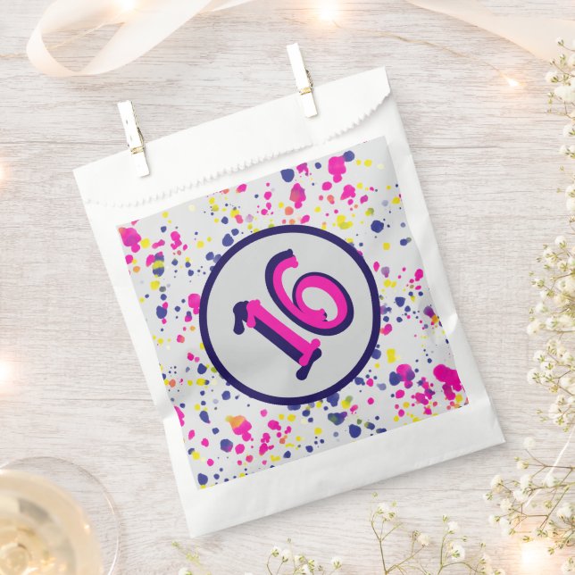 Confetti Fun Sprinkles Design 16 Favour Bag (Clipped)