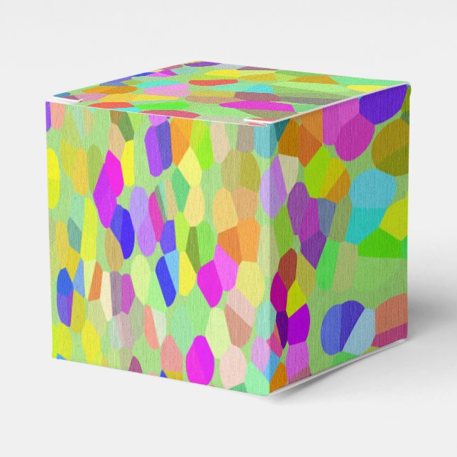 Confetti Garden Fringe Favor Box (Front Side)
