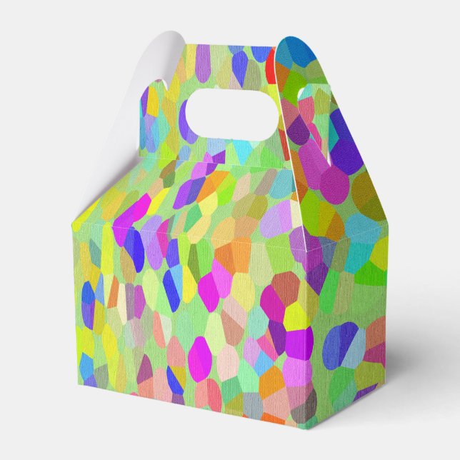 Confetti Garden Fringe Favor Box (Front Side)