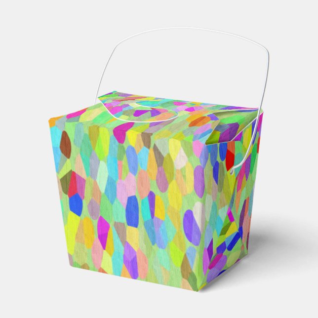 Confetti Garden Fringe Favor Box (Front Side)