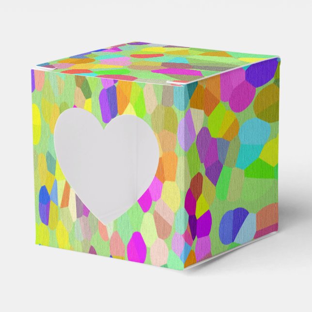 Confetti Garden Fringe Favor Box (Front Side)