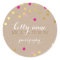CONFETTI GLAMOROUS cute gold foil bold pink kraft
