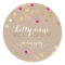 CONFETTI GLAMOROUS cute gold foil bold pink kraft