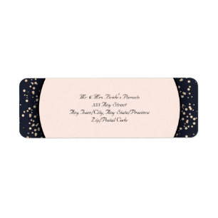 Confetti Gold Elegant Faire-part de mariage modern