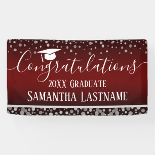 Confetti Graduation Party Budget Banner