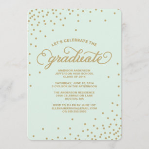 Confetti   Graduation Party Invitation
