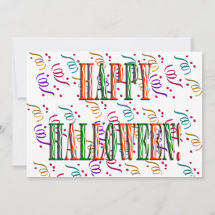 Confetti & Halloween Festival Texte Invitation