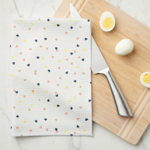 Confetti Hearts Kitchen Towel