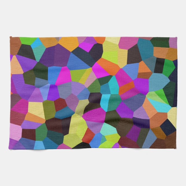 Confetti in Jewel Tones Kitchen Towel (Horizontal)