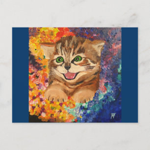 Confetti Kitty Postcard