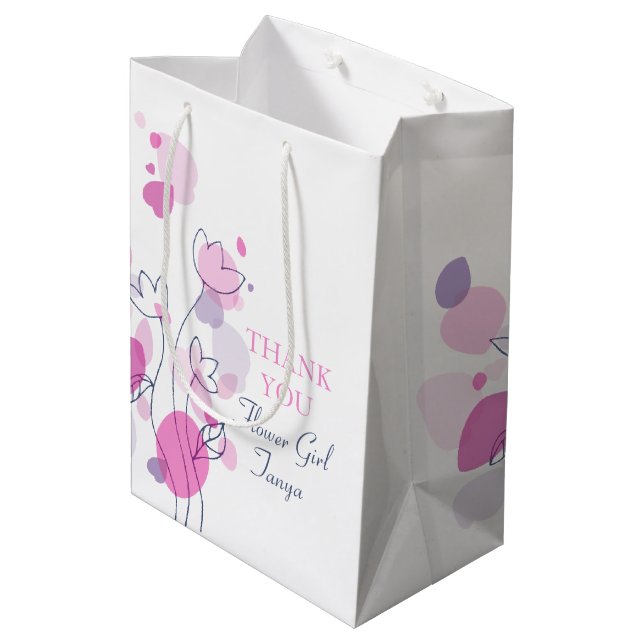 Confetti mariage fille fleur en faveur sac cadeau  (Dos Angle)